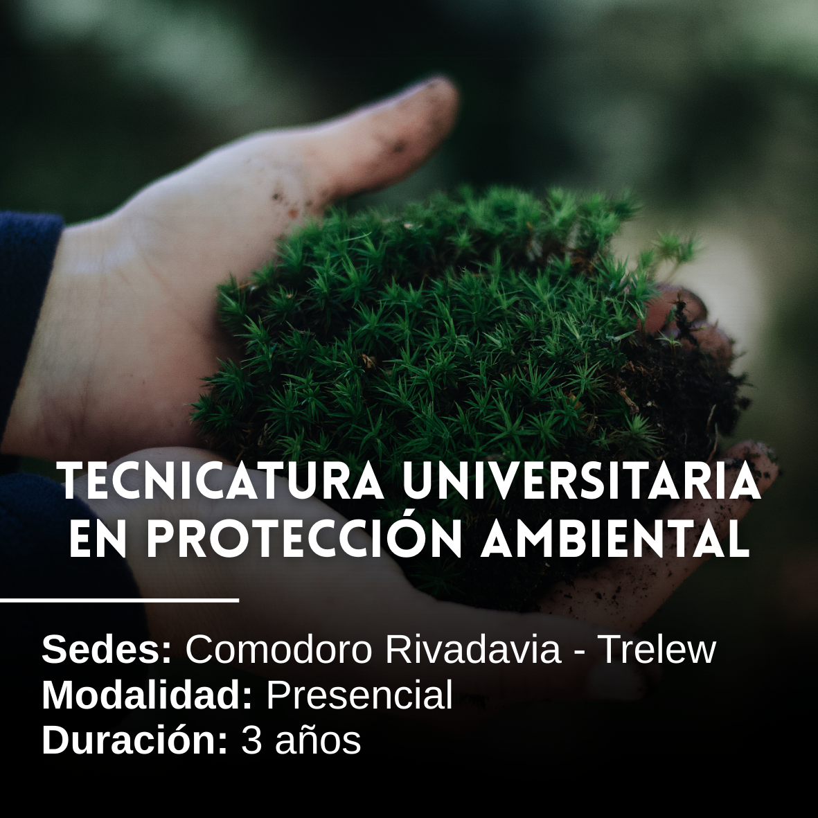 Tecnicatura Universitaria en Protección Ambiental: 3 años, Presencial, Comodoro Rivadavia y Trelew