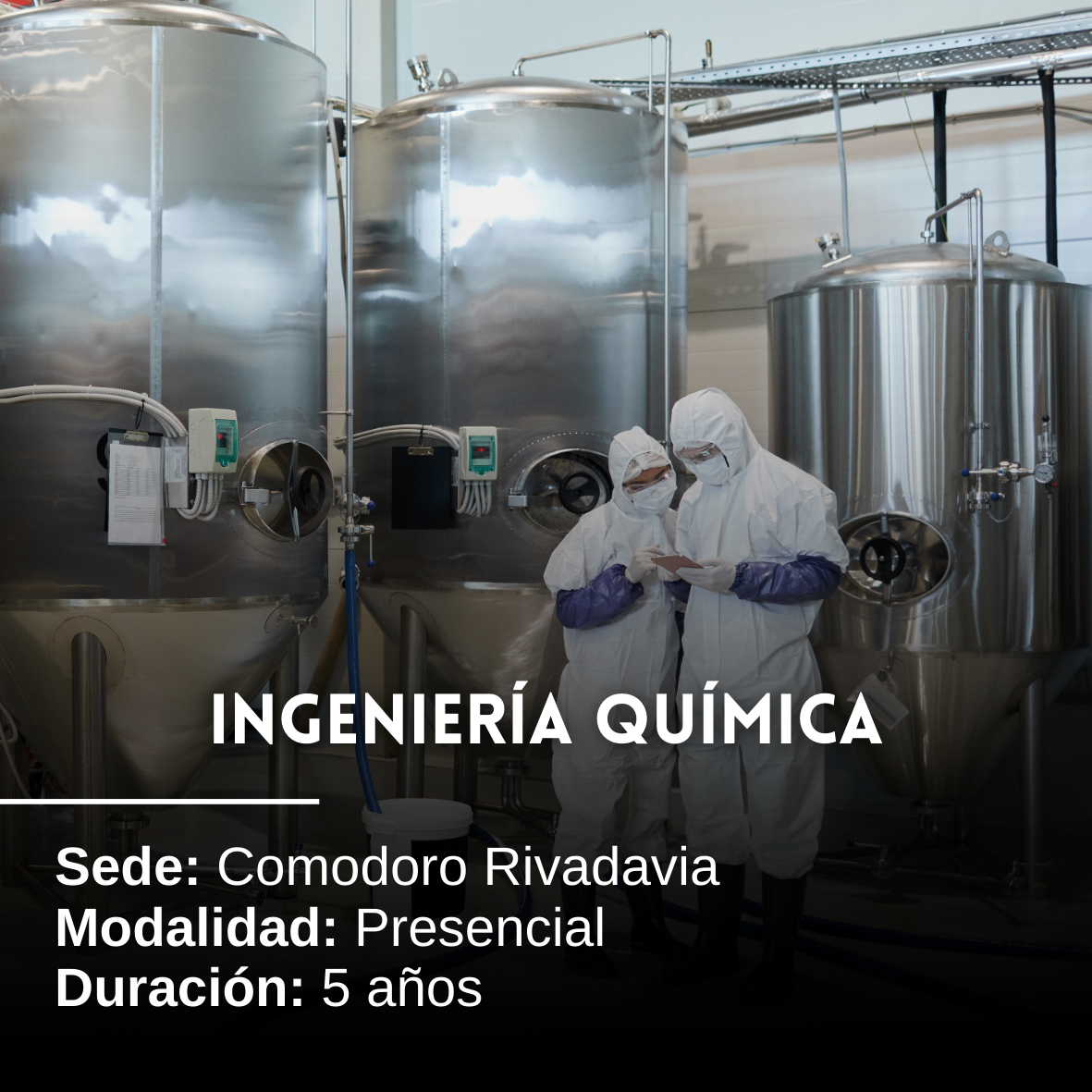 Ingeniería Química: 5 años, Presencial, Comodoro Rivadavia
